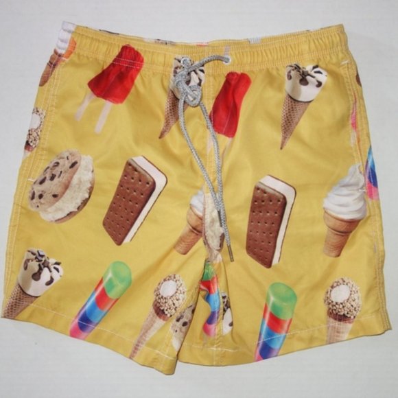 Made in Paradise Other - Super Fun Novelty Ice Cream Swim Trunks -Small